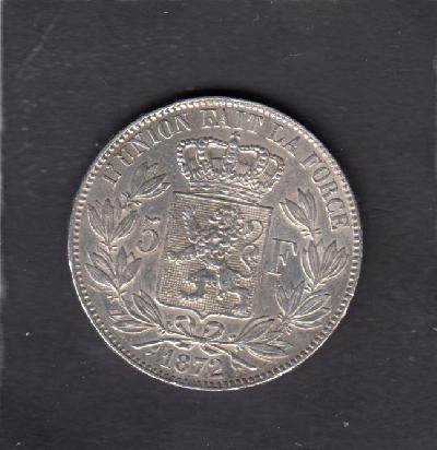 Beschrijving: 5 Francs fr LEOPOLD II